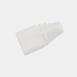 Силиконовая прямая заглушка с боковым отверстием, белая
