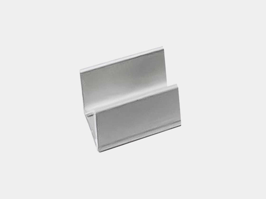 Алюминиевая монтажная клипса для неона, вид сбоку