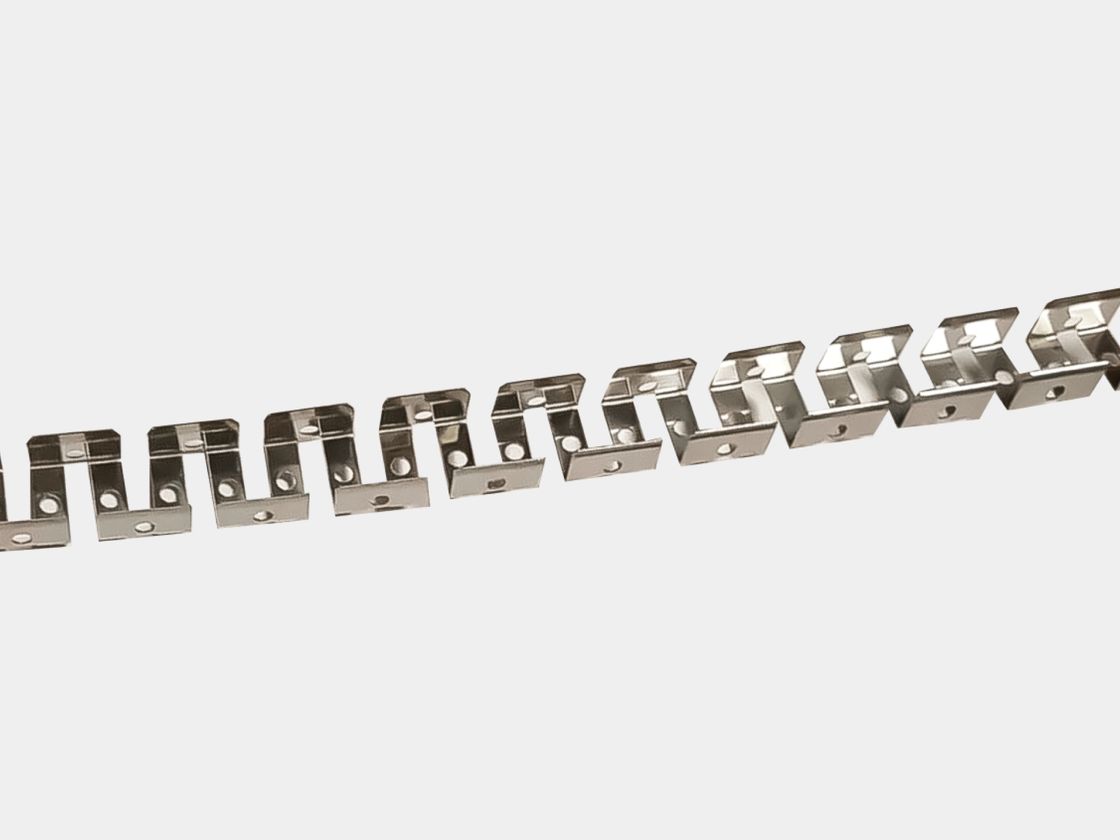 Стальные монтажные клипсы для неона 6×12, ряд