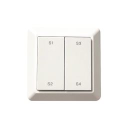 ES-B-W-K2/Z1-NB, Настенная радио панель EASYBUS на 1 зоны и 4 сцены, без батарейки