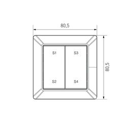 Настенная радио панель EASYBUS , ES-B-W-K2/Z1-NB