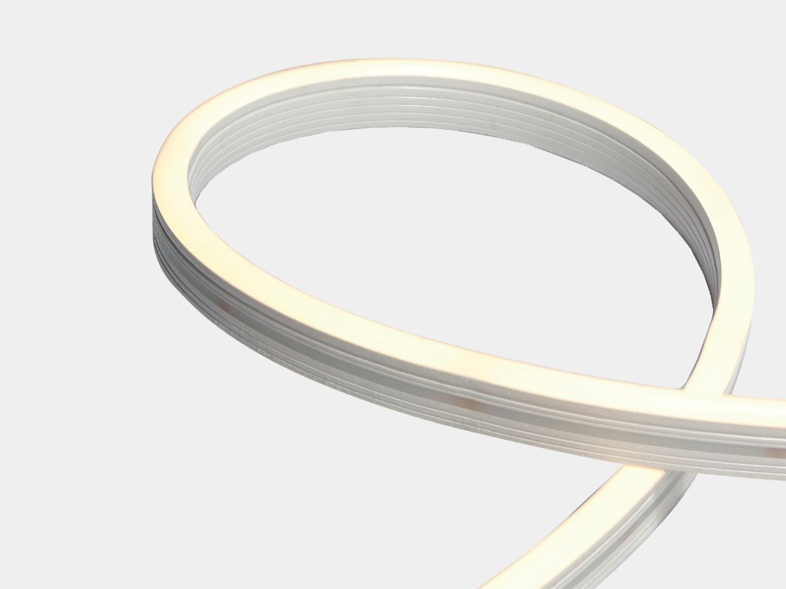 Гибкий неон RGB+2700K, световая линия, крупный план