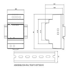 Блок питания для светодиодной ленты DR-60-24, DR-60-24