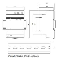 Блок питания для светодиодной ленты DR-100-24, DR-100-24