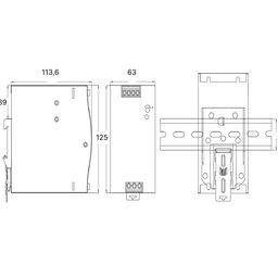 Блок питания для светодиодной ленты 240Вт, 24В, NDR-240-24