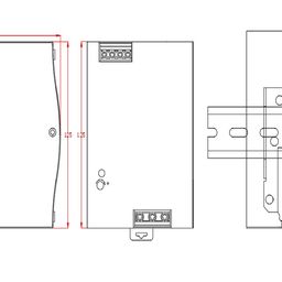Блок питания для светодиодной ленты 480Вт, 24В, NDR-480-24
