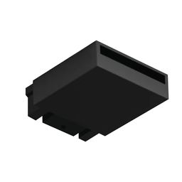 Заглушка-переходник SLIM 48В черная, вид под углом