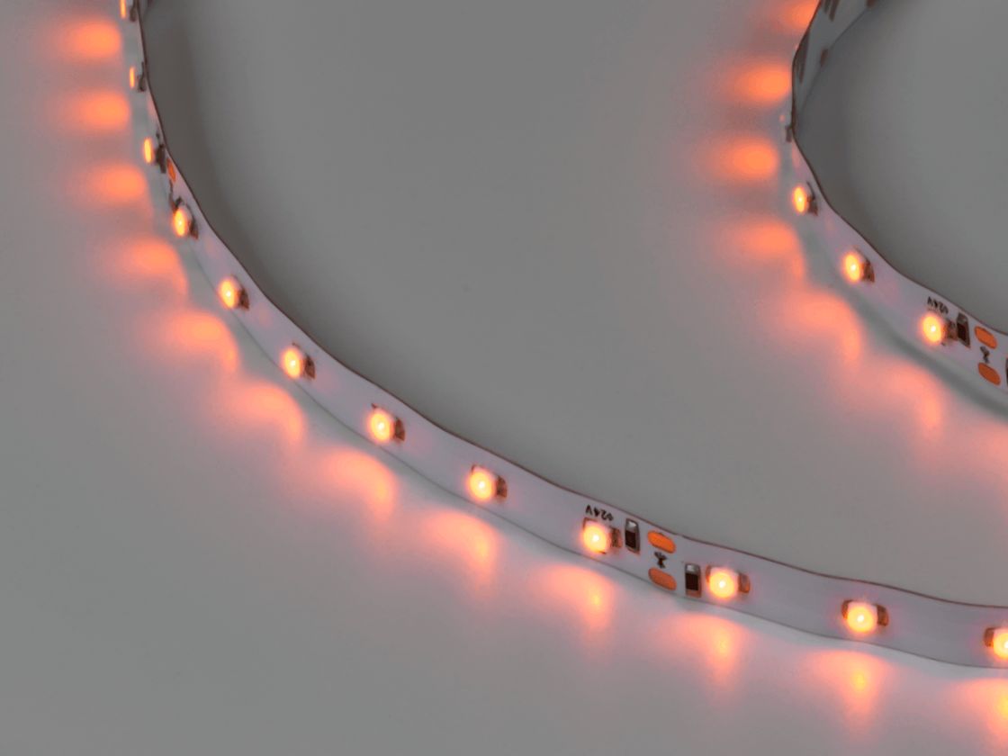 Светодиодная лента  3528, 60 LED/м, 4,8 Вт/м, 24В , IP20, Цвет: Желтый, SWG360-24-4.8-Y-M