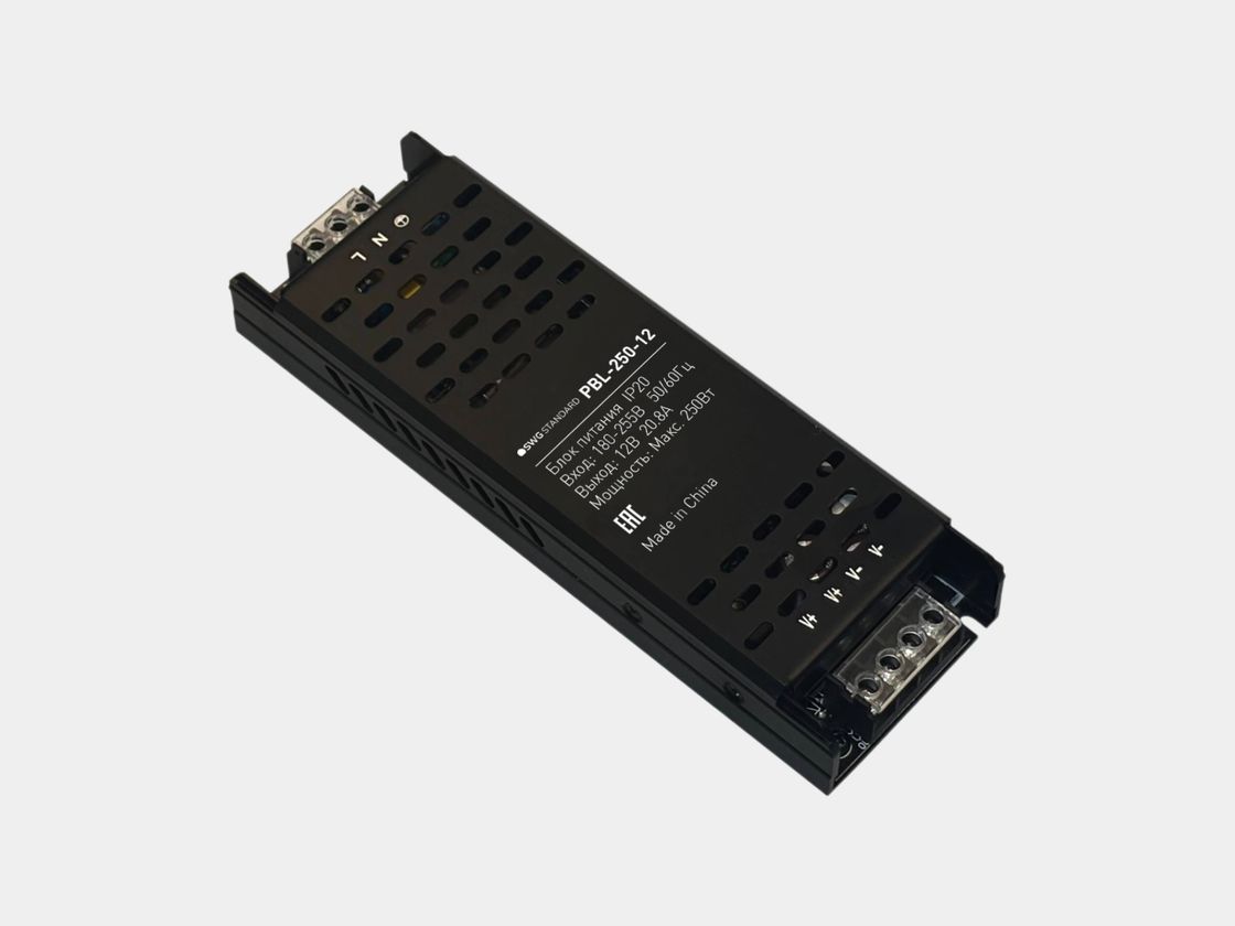 Открытый блок питания SWG PBL-250-12, вид сверху