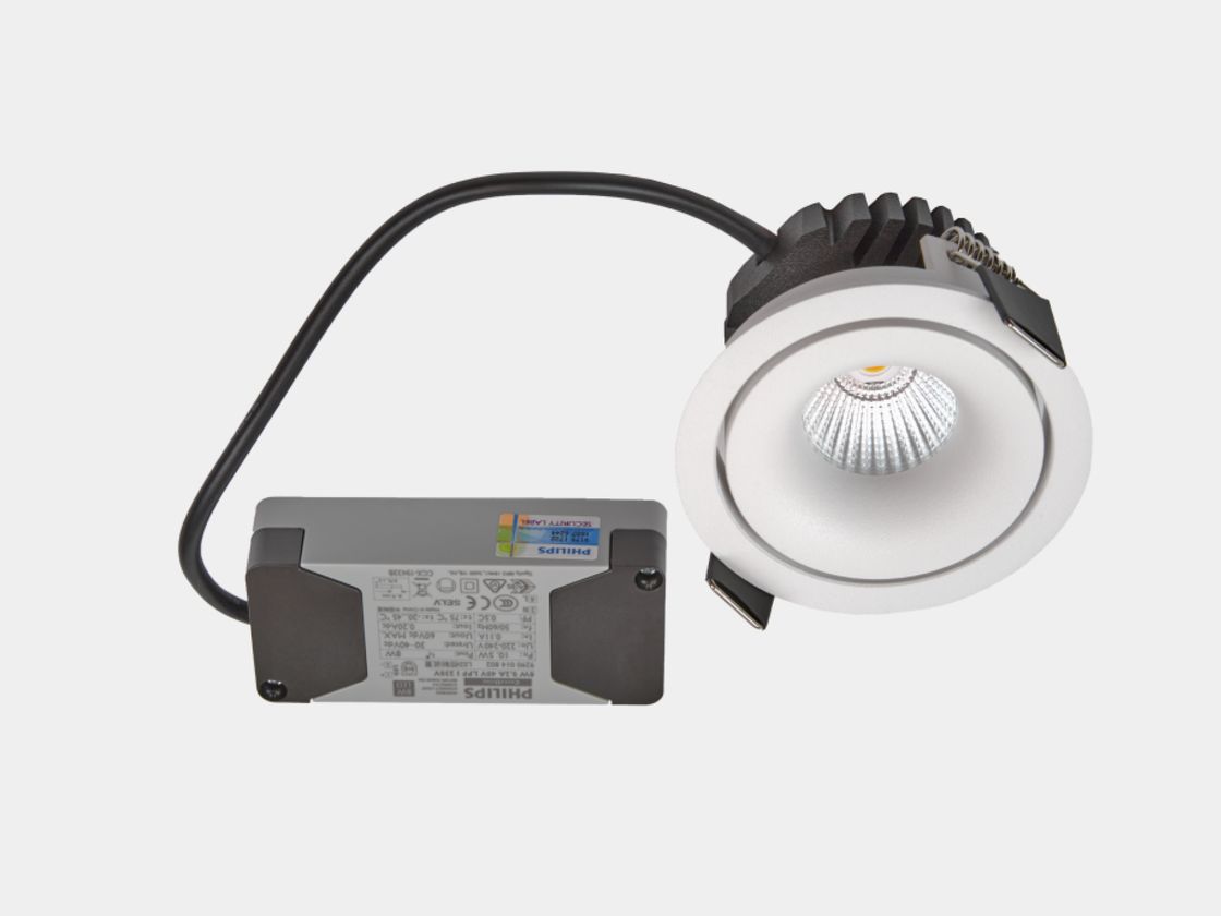 Встраиваемый светильник MINI COMBO белый с драйвером