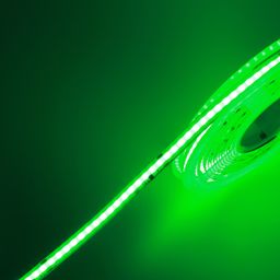 Светодиодная лента COB на катушке, зелёное свечение