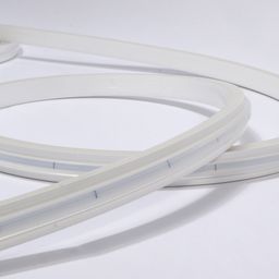 Неоновая лента в бухте, матовый рассеиватель, разметка реза