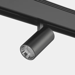 Трековый светильник SY на шинопроводе, вид спереди