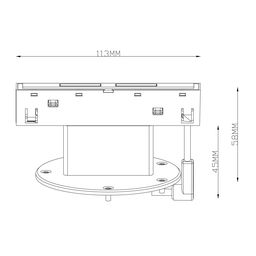 Адаптер для установки колонки в треки LINK, AD-LINK-FXD4