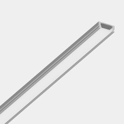 Профиль накладной SF-1506 с установленным экраном, 3 м