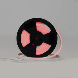 Гибкий неон на катушке, красное свечение, общий вид