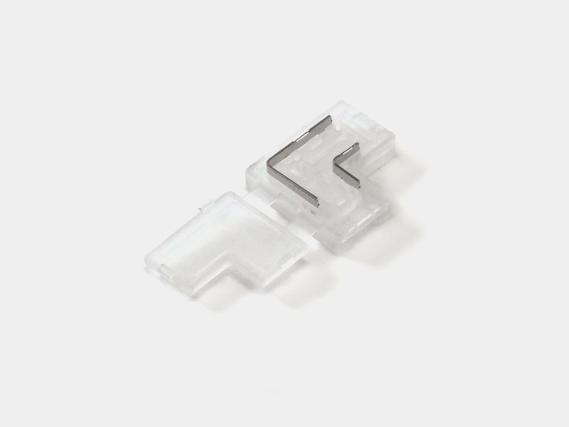 Пластиковый T-коннектор для ленты 8 мм, вид сверху