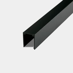 Алюминиевый крепёж 1 м чёрный для неоновой ленты 12×20 мм MNT-1220-AL1000-BL