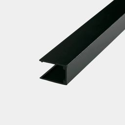 Алюминиевый крепёж 1 м чёрный для неоновой ленты 12×20 мм MNT-1220-AL1000-BL