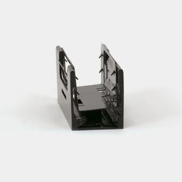 Черный держатель клипса для неона, вид с торца