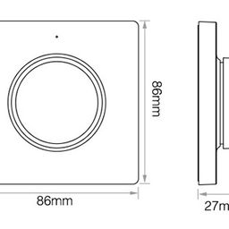 Настенная панель Quick control беспроводная монохромный , черная 