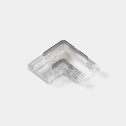 Пластиковый L-коннектор для светодиодной ленты 8 мм, CN-8MM-2P-L-SC-H