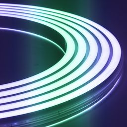 SPI RGB 24В IP67 10Вт/м 140 LED/м SMD2835 20×13 мм двойное свечение NE-DU560-24-10-WS2811RGB-67