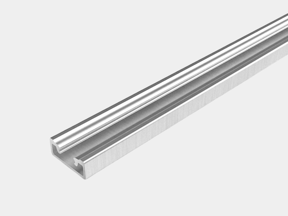 Алюминиевый крепёж для гибкого неона, профиль 1 м