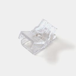 Коннектор 10 мм с откидной крышкой, прозрачный