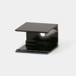 Алюминиевый крепёж 20 мм чёрный для неоновой ленты 12×20 мм MNT-1220-20MM-BL