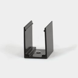 Алюминиевый крепеж для ленты 20 мм, вид спереди