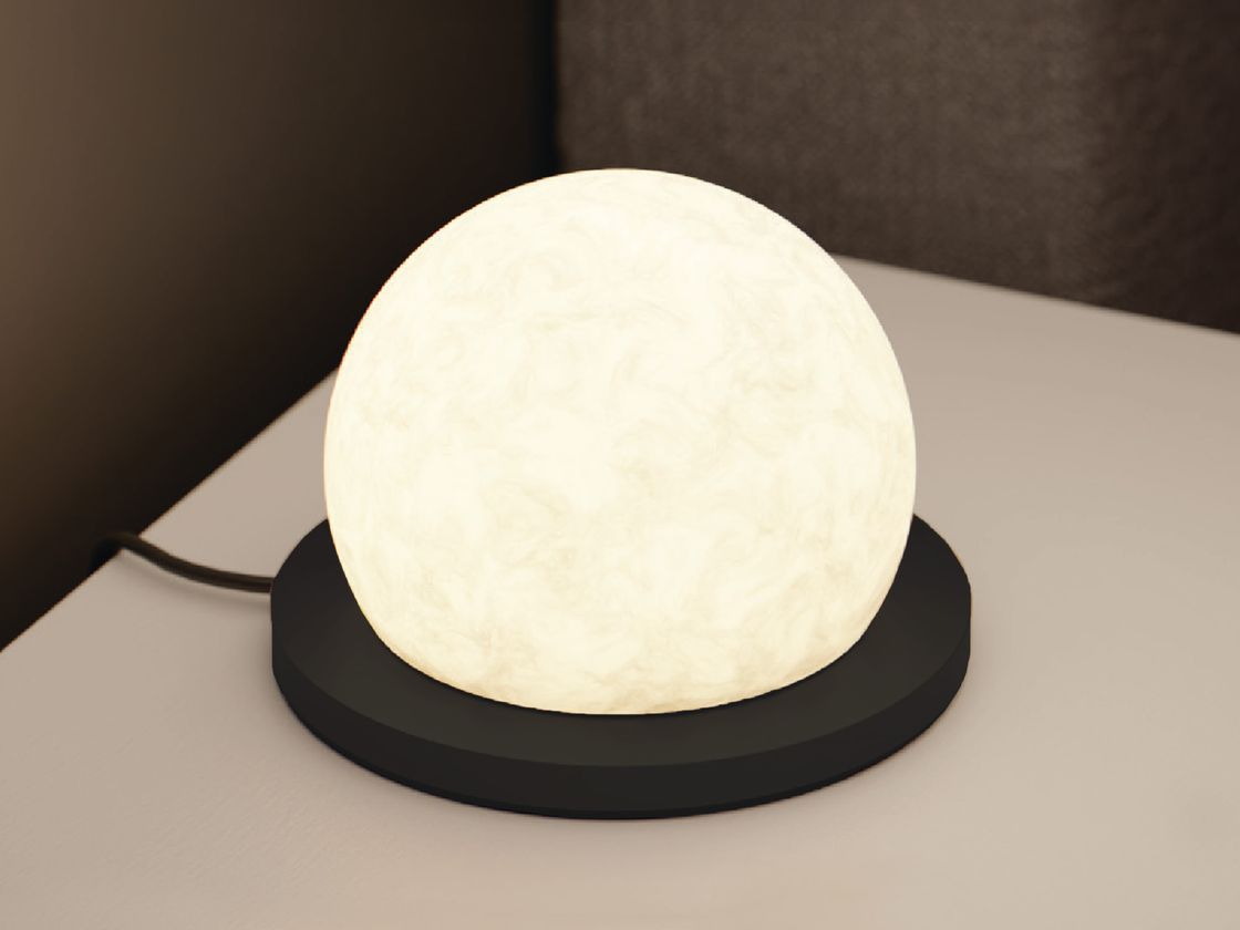 Настольный светильник Galaktika шар на черном основании