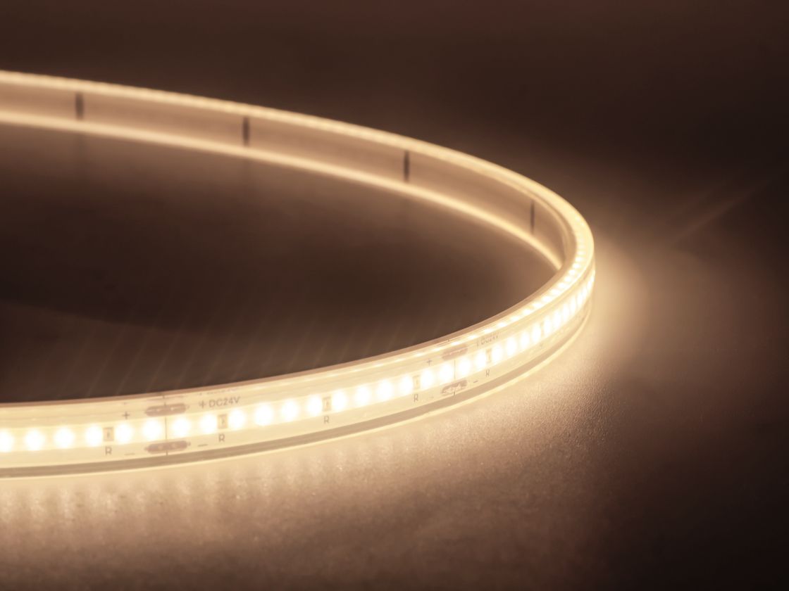 Светодиодная термолента CSP в силиконовой оболочке, изгиб