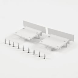 Заглушки LE4932-W-ECS белые для профиля LE.4932-W (комплект, 2 шт)