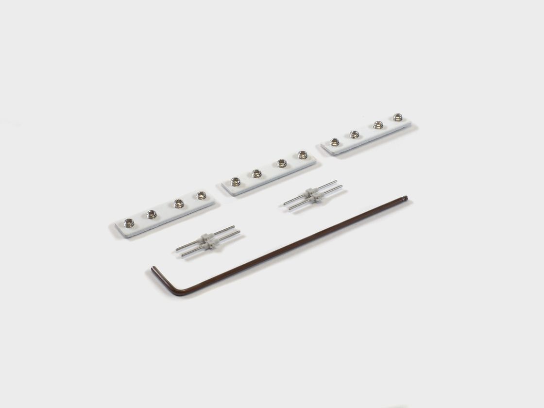 Комплект прямого коннектора SY, белые контактные пластины