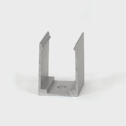 Алюминиевый крепёж для неона, вид спереди, П-образный