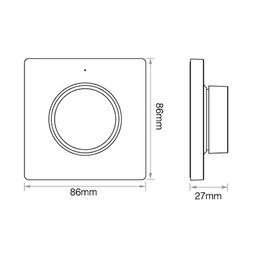 Настенная панель Quick control беспроводная монохромный, белая 