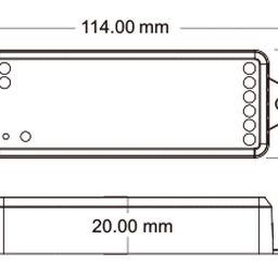 Контроллер RGB SPI для светодиодной ленты с Wi-Fi Tuya, 12–24В, IP20, WT-SPI