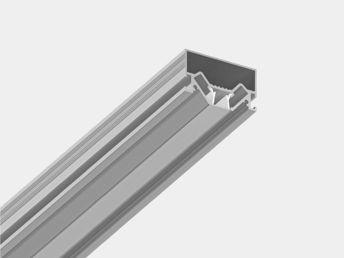 Встраиваемый профиль в натяжной потолок CL-12, экран 12 мм, 47x32x2500 мм без покрытия ( с экраном) 