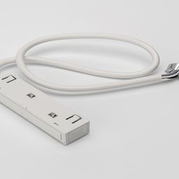 Белый коннектор питания SY-LINK с проводом 2,5 м