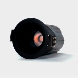 RC-D52-7-BL-WW65, светильник встраиваемый, 7Вт, черный, IP65, 55 гр, 3000К, D52, поворотный