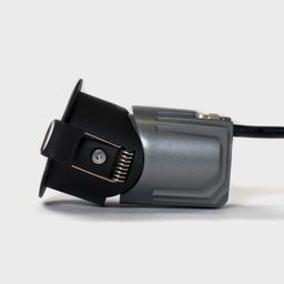 Поворотный узел светильника, боковой вид, радиатор