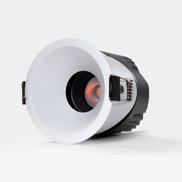 RC-D84-12-WH-WW65, светильник встраиваемый, 12Вт, белый, IP65, 55 гр, 3000К, D84, поворотный