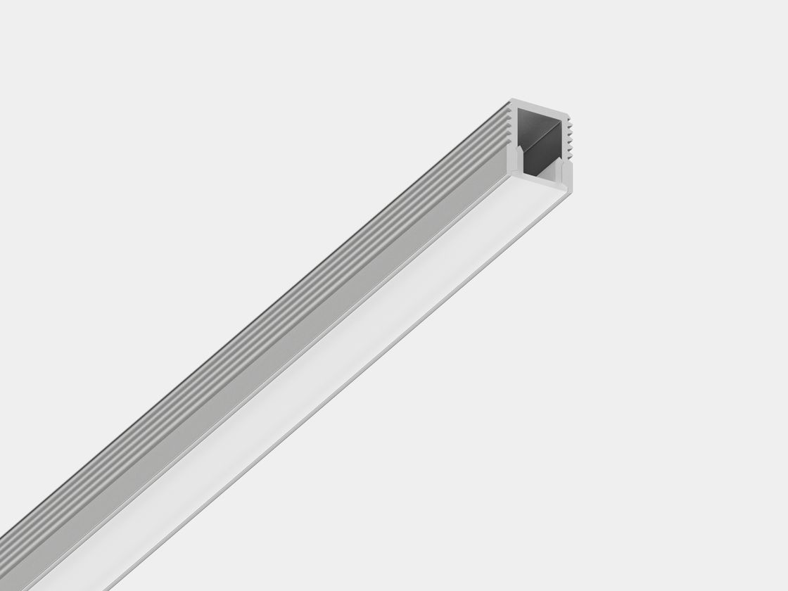 Алюминиевый профиль накладной П-образный с экраном