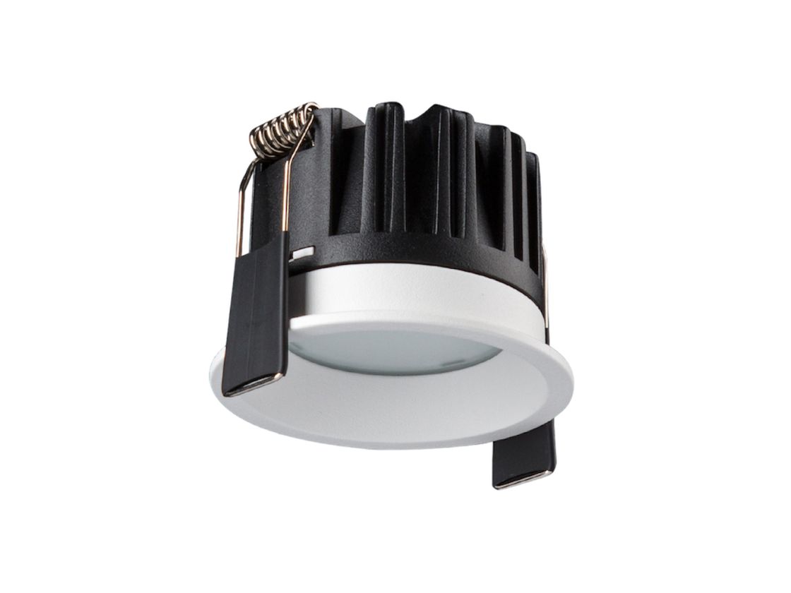 Встраиваемый светильник DILLY белый, вид под углом