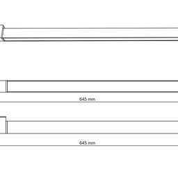 Трековый светильник линейный 19Вт белый 3000К 645мм однофазный TL-L645-WH-19-WW