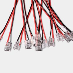 Односторонние коннекторы с проводом для ленты 10 мм