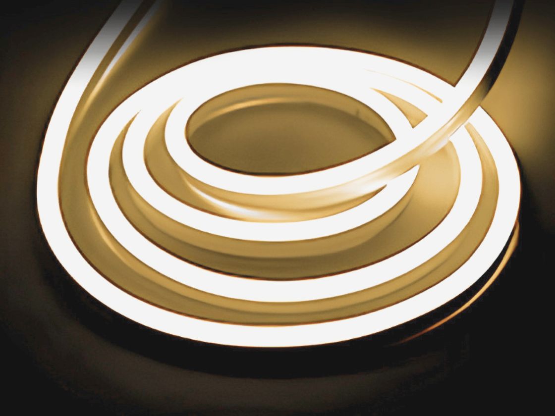 Неоновая лента 8×16 мм, тёплое свечение, виток