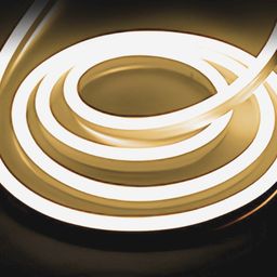 Неоновая лента 8×16 мм, светящаяся в бухте