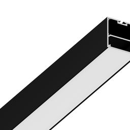 Подвесной алюминиевый профиль черный муар, вид под углом